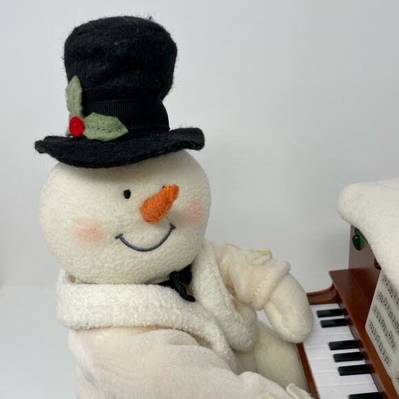 ONLY LIGHTS/MUSIC WORK Hallmark Piano Snowman 2005 - Picture 3 of 11